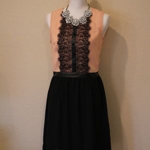 Light Pink & Black Dress